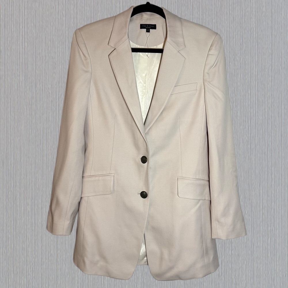 NWOT RAG & BONE Charlie Virgin Wool Blazer - Picture 4 of 7